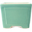 Pot à bonsaï carré moyen vert par Yixing - 140 x 140 x 110 mm
