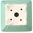 Pot à bonsaï carré moyen vert par Yixing - 150 x 150 x 90 mm