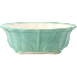 Yixing 170 mm  medium green bonsai pot by Yixing, China