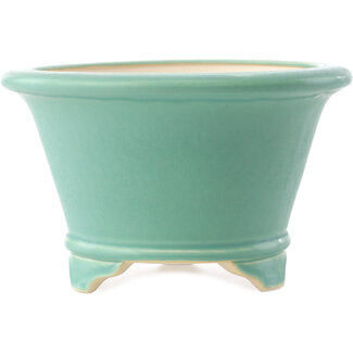 Yixing 170 mm  medium green bonsai pot by Yixing, China