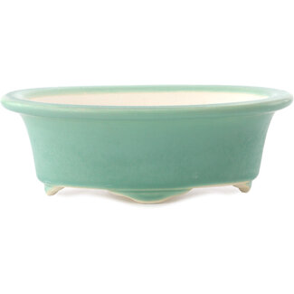 Yixing 170 mm  medium green bonsai pot by Yixing, China