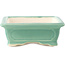 Rectangular medium green bonsai pot by Yixing - 180 x 125 x 60 mm