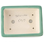 Maceta rectangular mediana para bonsái verde de Yixing - 180 x 125 x 60 mm
