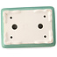 Maceta rectangular mediana para bonsái verde de Yixing - 180 x 125 x 60 mm