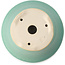 Maceta redonda mediana para bonsái verde de Yixing - 200 x 200 x 95 mm