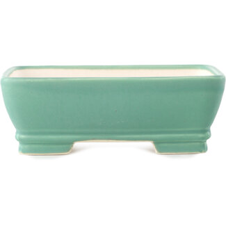 Yixing 180 mm  medium green bonsai pot by Yixing, China