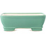 Pot à bonsaï rectangulaire vert moyen par Yixing - 180 x 140 x 60 mm