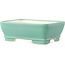 Rectangular medium green bonsai pot by Yixing - 180 x 140 x 60 mm