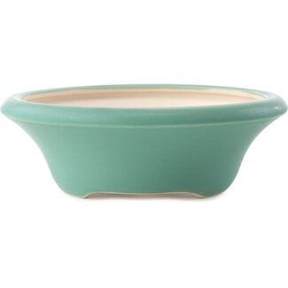 Yixing 215 mm  medium green bonsai pot by Yixing, China