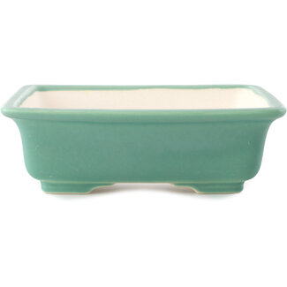 Yixing 210 mm  medium green bonsai pot by Yixing, China