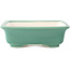 Square medium green bonsai pot by Yixing - 210 x 210 x 65 mm