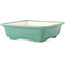 Pot à bonsaï carré moyen vert par Yixing - 210 x 210 x 65 mm