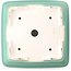 Pot à bonsaï carré moyen vert par Yixing - 210 x 210 x 65 mm