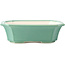 Rectangular medium green bonsai pot by Yixing - 220 x 180 x 60 mm