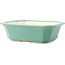 Rectangular medium green bonsai pot by Yixing - 220 x 180 x 60 mm