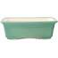 Pot à bonsaï rectangulaire vert moyen par Yixing - 215 x 170 x 70 mm