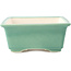 Maceta rectangular mediana para bonsái verde de Yixing - 215 x 170 x 70 mm