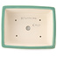 Maceta rectangular mediana para bonsái verde de Yixing - 215 x 170 x 70 mm