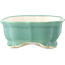 Mokko medium green bonsai pot by Yixing - 245 x 190 x 70 mm