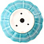 Pot à bonsaï rond moyen bleu-vert par Yixing - 135 x 135 x 65 mm