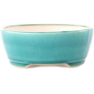 Yixing Pot à bonsaï bleu-vert moyen de 145 mm par Yixing, Chine