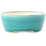 Pot à bonsaï rond moyen bleu-vert par Yixing - 145 x 145 x 65 mm
