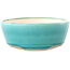 Maceta redonda mediana para bonsái verde azulado de Yixing - 145 x 145 x 65 mm