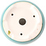 Maceta redonda mediana para bonsái verde azulado de Yixing - 145 x 145 x 65 mm