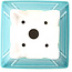 Pot à bonsaï carré moyen bleu-vert par Yixing - 150 x 150 x 90 mm