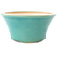 Pot à bonsaï rond moyen bleu-vert par Yixing - 160 x 160 x 80 mm