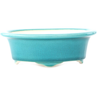 Yixing 170 mm  medium bluegreen bonsai pot by Yixing, China