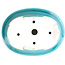 Pot à bonsaï ovale moyen bleu-vert par Yixing - 170 x 130 x 60 mm