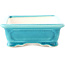 Rectangular medium bluegreen bonsai pot by Yixing - 180 x 125 x 60 mm