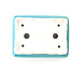 Pot à bonsaï rectangulaire moyen bleu-vert par Yixing - 180 x 125 x 60 mm