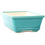 Rectangular medium bluegreen bonsai pot by Yixing - 180 x 130 x 50 mm