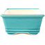 Rectangular medium bluegreen bonsai pot by Yixing - 180 x 130 x 50 mm