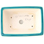 Maceta rectangular mediana para bonsái verde azulado de Yixing - 180 x 130 x 50 mm