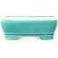 Rectangular medium bluegreen bonsai pot by Yixing - 180 x 140 x 60 mm