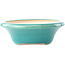 Vaso bonsai rotondo medio bluverde di Yixing - 215 x 215 x 75 mm