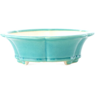 Yixing 205 mm  medium bluegreen bonsai pot by Yixing, China