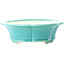 Round medium bluegreen bonsai pot by Yixing - 205 x 205 x 65 mm