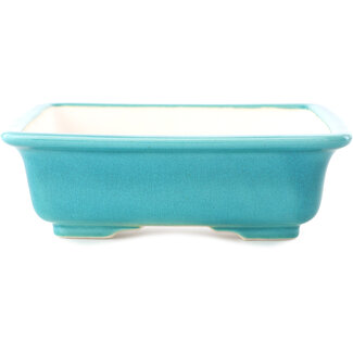 Yixing Pot à bonsaï bleu-vert moyen de 210 mm par Yixing, Chine