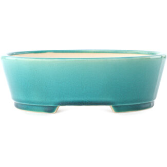 Yixing 235 mm  medium bluegreen bonsai pot by Yixing, China