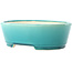 Oval medium bluegreen bonsai pot by Yixing - 235 x 185 x 75 mm