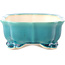 Maceta para bonsái Mokko mediana azul verde de Yixing - 245 x 190 x 70 mm