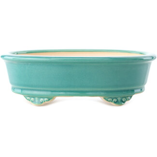 Yixing Pot à bonsaï bleu-vert moyen de 270 mm par Yixing, Chine