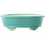 Vaso bonsai ovale medio bluverde di Yixing - 270 x 200 x 80 mm