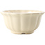 Vaso bonsai rotondo in avorio di Yixing - 135 x 135 x 65 mm