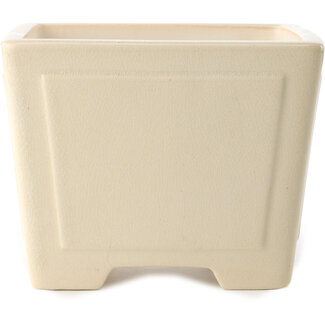 Yixing 140 mm  ivory coloured bonsai pot by Yixing, China