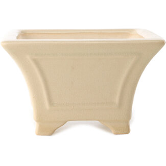 Yixing 150 mm  ivory coloured bonsai pot by Yixing, China